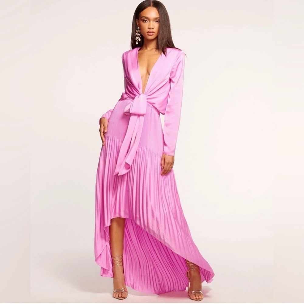 NWT Ramy Brook Jovie Long Sleeve Dress Pink size SMALL MSRP $595